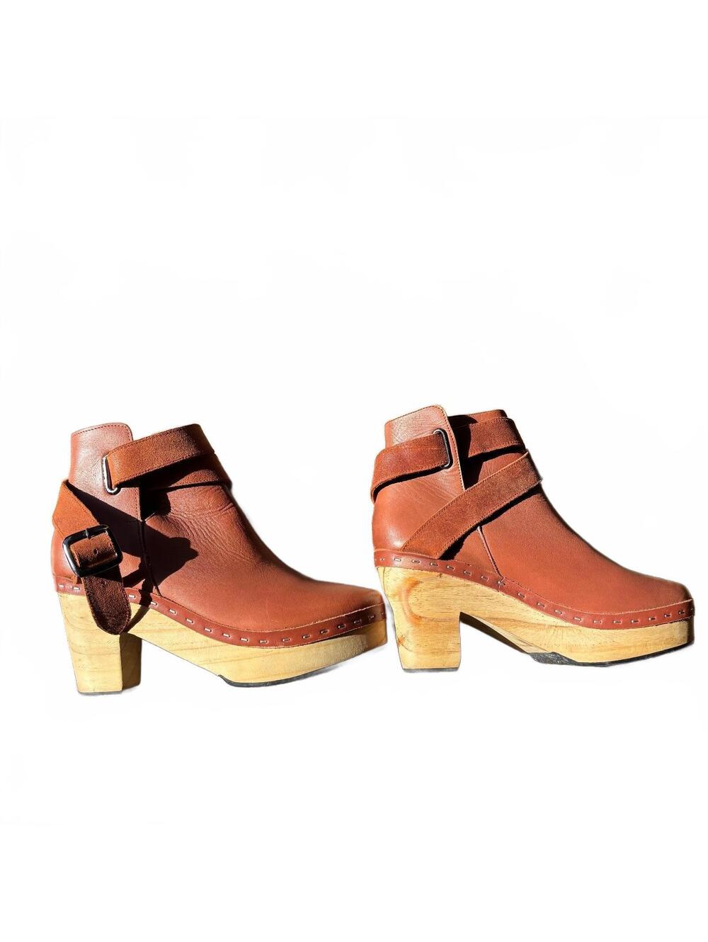 Free People Bungalow Clog Boots Size 38/ US 7.5/8